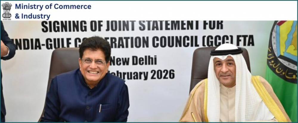 India and Gulf Cooperation Council Sign Joint Statement on the India-GCC FTA