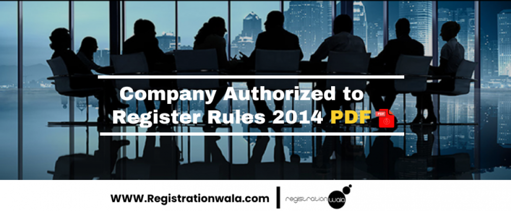 Companies Authorised to Registered Rules PDF