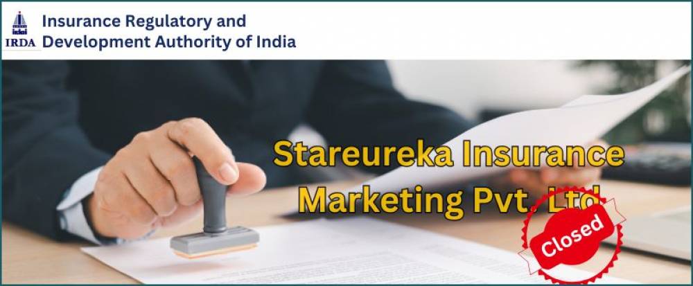 Certificate of Registration of Stareureka Insurance Marketing Pvt. Ltd. Has Expired.