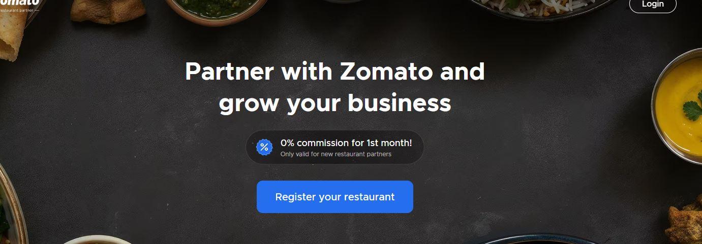 Partner With Zomato Partner With Zomato