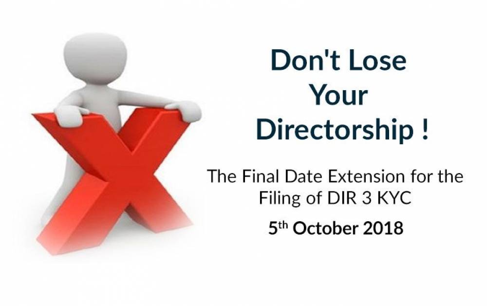 The Final Date Extension for the Filing of DIR 3 KYC