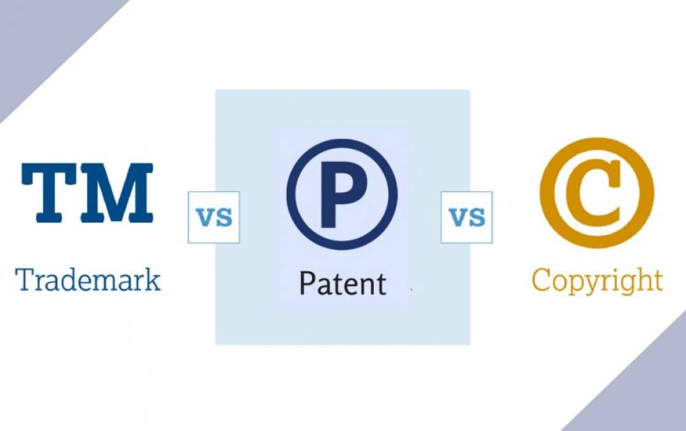 Difference between Trademark, Copyright and Patent with Example
