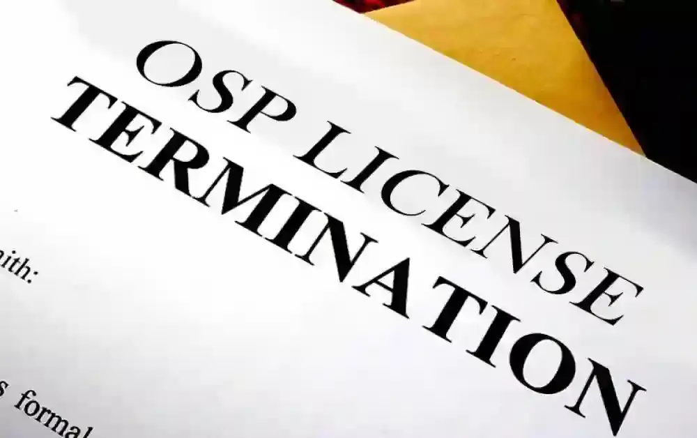 What Situations Can Lead to the Termination of OSP Registration?