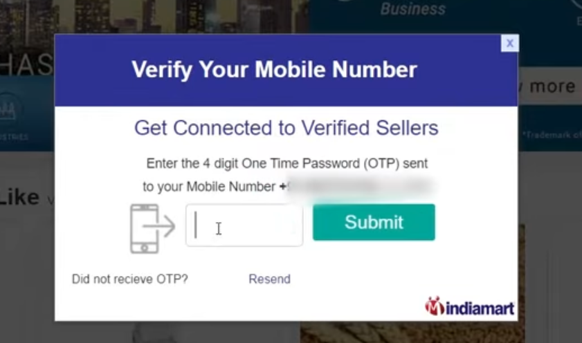Indiamart business verification