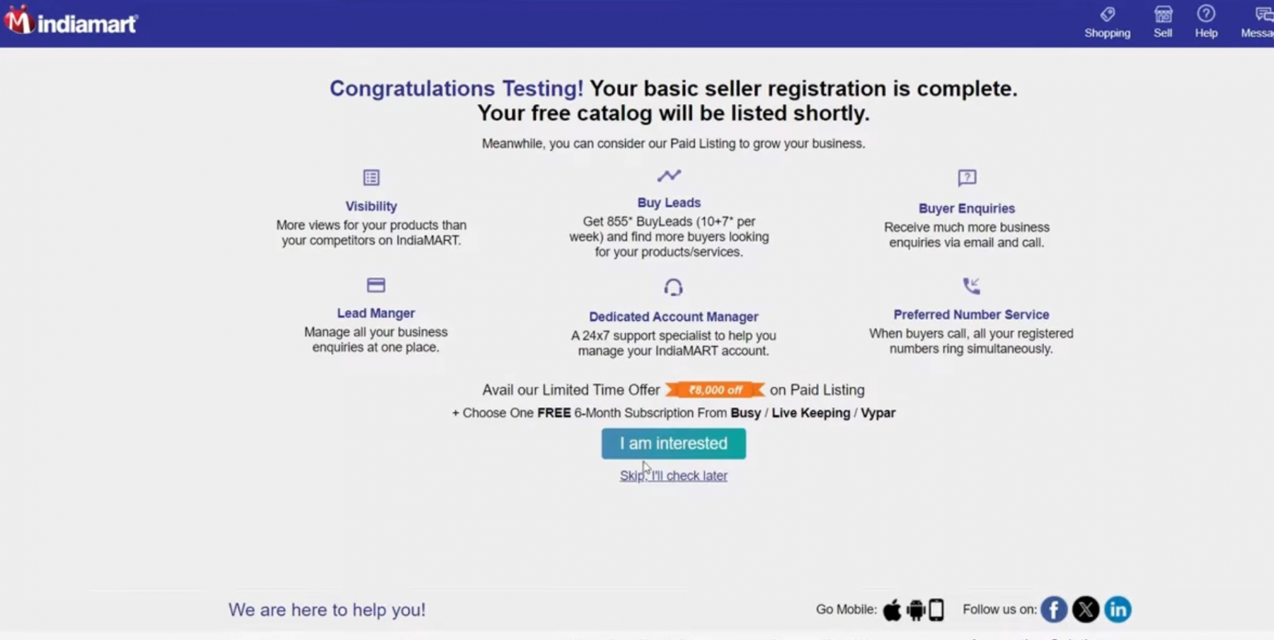 GST details on indiamart 