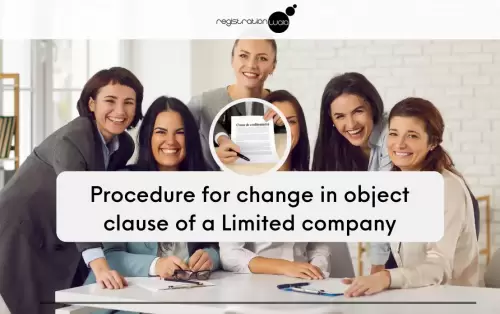 Procedure for change in object clause of the company