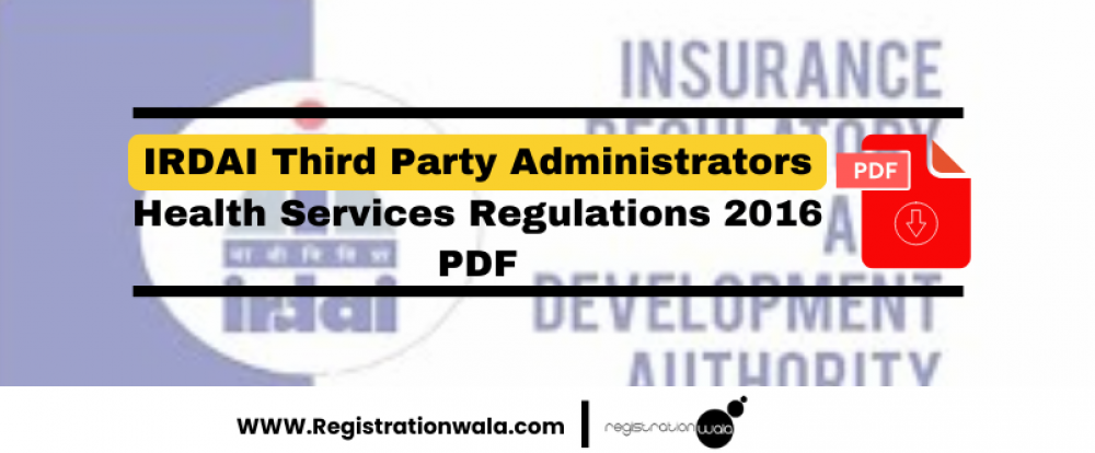 IRDAI Third Party Administrators Health Services Regulations 2016 PDF