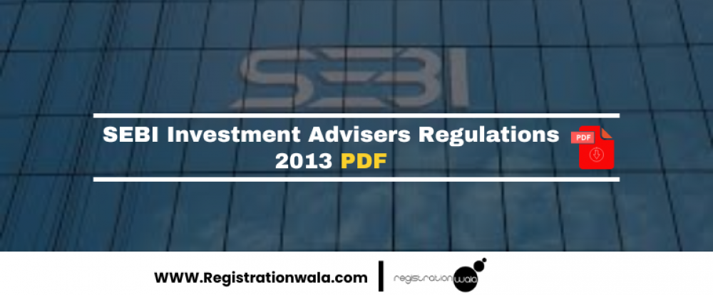 SEBI Investment Advisers Regulations 2013 PDF