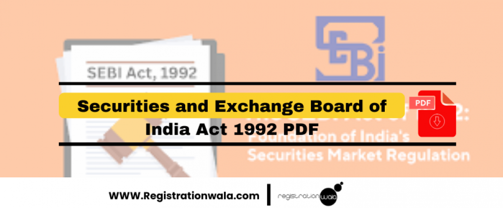 Securities and Exchange Board of India Act 1992 PDF