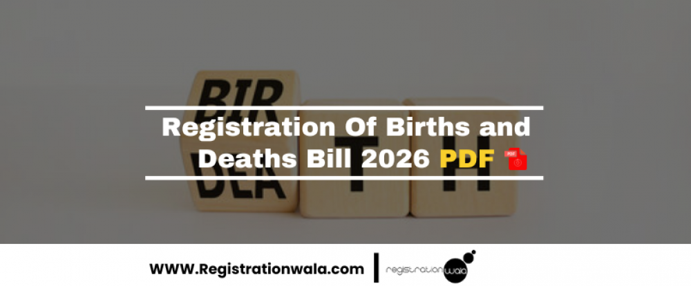 Registration Of Births and Deaths Bill 2026 PDF