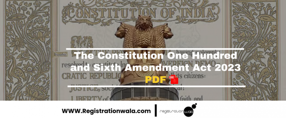 The Constitution One Hundred and Sixth Amendment Act 2023 PDF