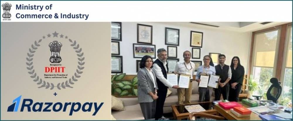 DPIIT Signs an MoU with Razorpay to Support Startups